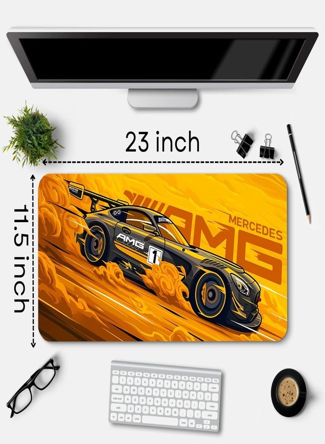 Extended Gaming Mouse Pad for Desk (23x11.5 Inch) - Large Mouse Pad for Office & Home | Non-Slip Rubber Base, Smooth Surface Desk Mat for Laptop, Keyboard & Mouse (Sports Car Edition) (Print 8) - Image 3