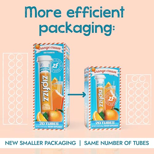Zipfizz Daily Energy Drink Powder Orange Cream 20 Pack 3in1 Sustained Energy Rapid Hydration and Essential Vitamins SugarFree Electrolyte Powder Contains Vitamin B12 Antioxidants - Image 3