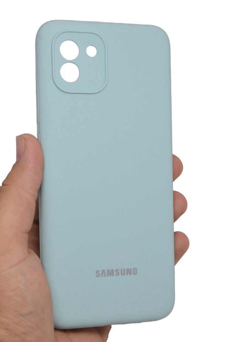 Galaxy A03 Protective Case Liquid Gel Silicone Rubber Soft Silky Touch Anti Scratch Shockproof Back Case Cover Compatible with Samsung Galaxy A03 Cover - Image 3