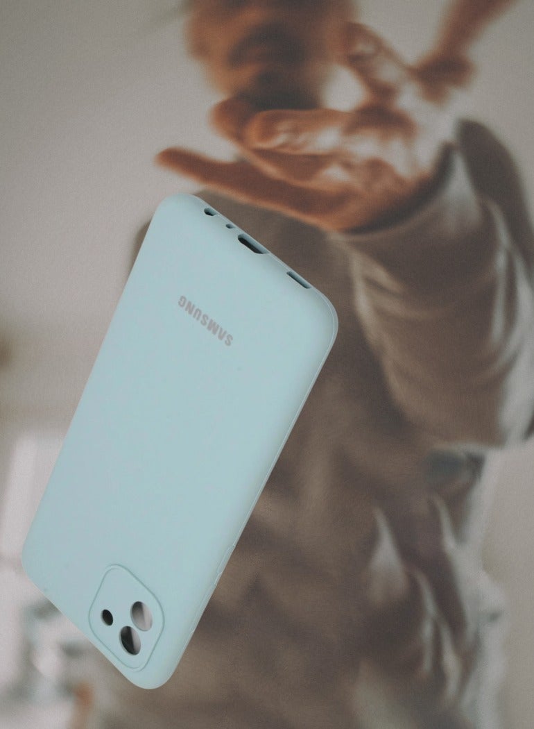 Galaxy A03 Protective Case Liquid Gel Silicone Rubber Soft Silky Touch Anti Scratch Shockproof Back Case Cover Compatible with Samsung Galaxy A03 Cover - Image 2