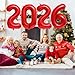 BBPOOL Red 2026 Balloons 40 Inch 2026 Number Balloon Foil New Year Balloon Numbers for New Years Eve Party Graduation Party Decoration - Image 4