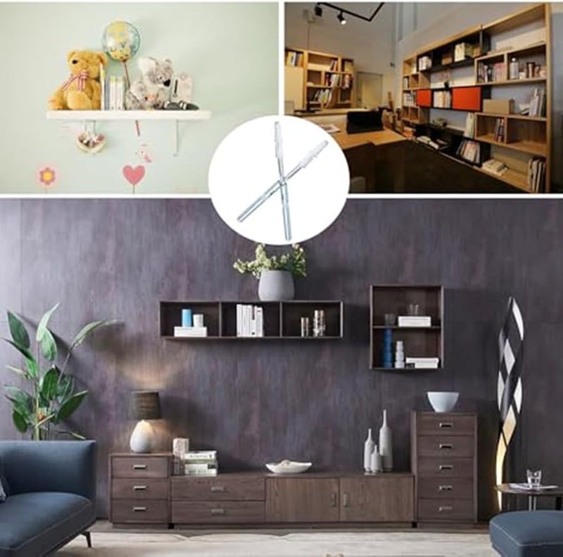 Floating Shelf Invisible Support Bracket 10x150MM Metal Rod Wall Mount Strong Stable - Image 5