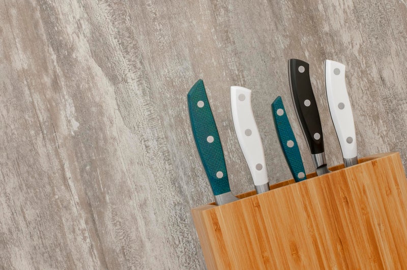 ARCOS Universal Knife Block Set Without Knives Up to 10 Inch. 220x89x280mm. 3700 gr. Made of Bamboo. Series Tacos Universales. Color Brown - Image 5