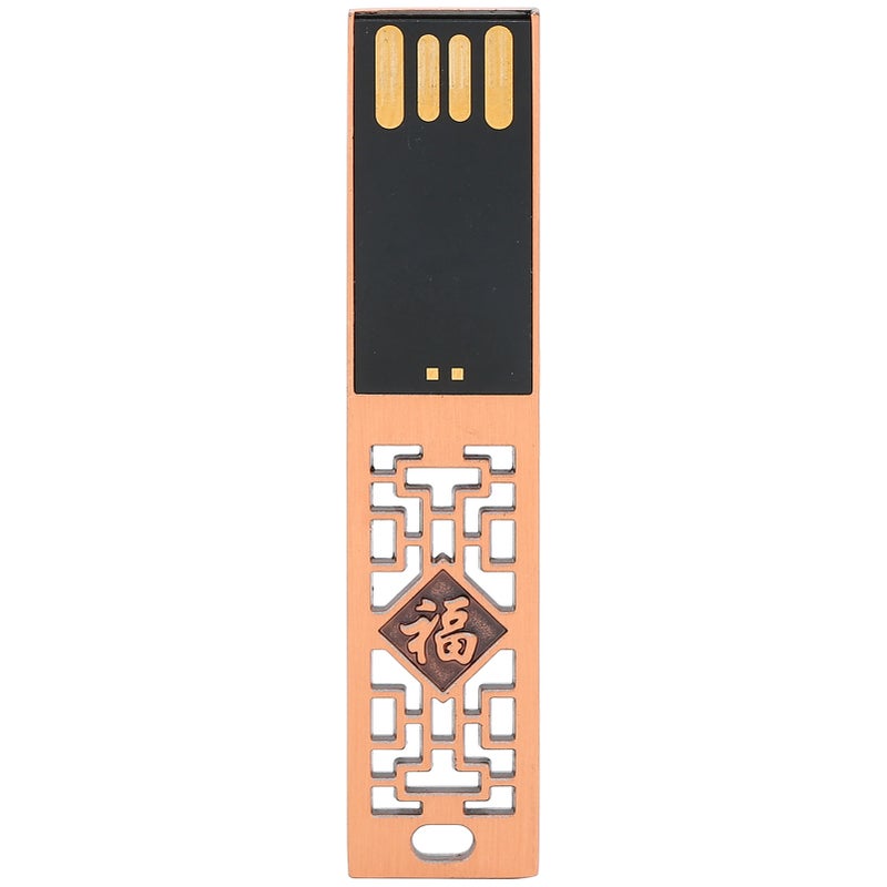 قرص فلاش USB محمول ومقاوم للماء مصنوع من المعدن مع وسيلة تخزين ذاكرة بالطاقة 2.0 لنقل ومشاركة البيانات بسعة 64 جيجابايت - Image 1