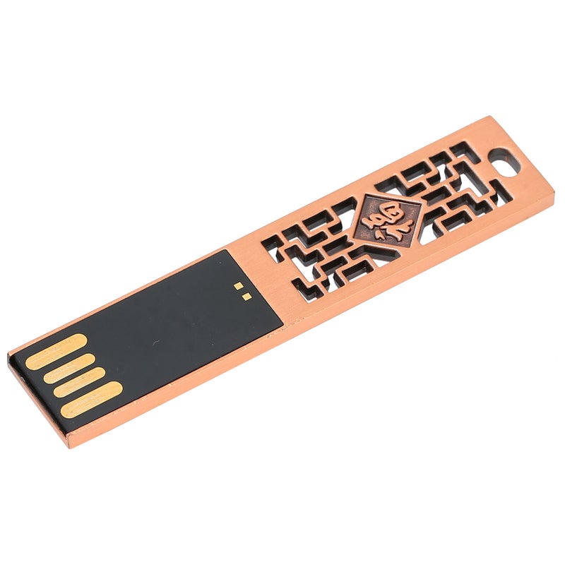قرص فلاش USB محمول ومقاوم للماء مصنوع من المعدن مع وسيلة تخزين ذاكرة بالطاقة 2.0 لنقل ومشاركة البيانات بسعة 64 جيجابايت - Image 4