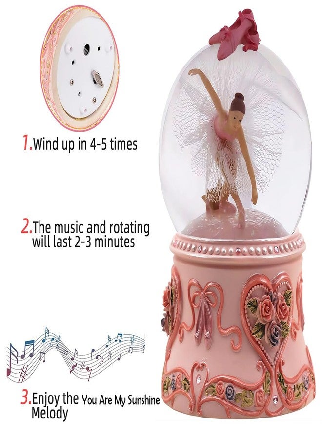 Singeek Musical Ballerina Snow Globes Lighted Snow Globe, Swan Lake Music Box Ballet Recital Gifts for Girls, Daughter, Granddaughter - Image 4
