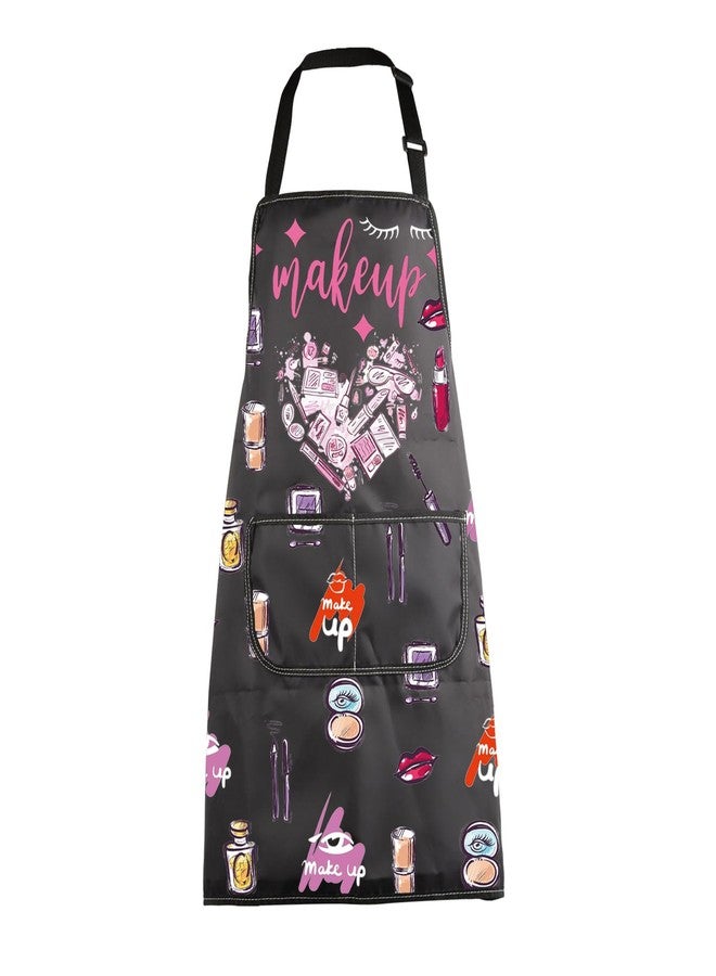 MBMSO Makeup Artist Aprons with Pockets Makeup Apron for Artist Esthetician Gift Cosmetology Student Gift Aprons (Makeup Artist Apron-black) - Image 1