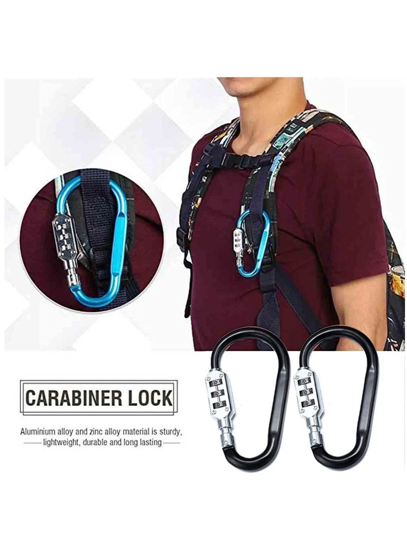 3-Digit Combination Password Padlock Black