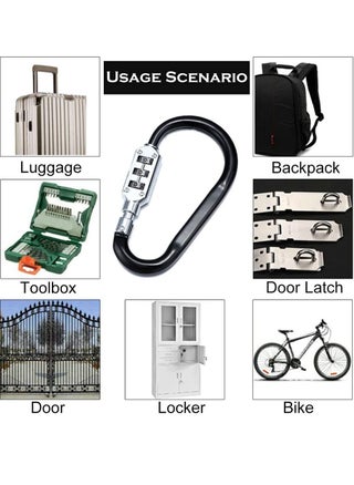 3-Digit Combination Password Padlock Black - pzsku/Z3DFB5B6FE3F407467C4CZ/45/_/1652092838/5ca2b8c5-7db1-4f82-b1be-6da68dc26e66