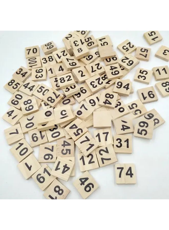 1 Set Wooden Block Puzzle Game Digital Square Blocks Industrial Party Games - Image 2