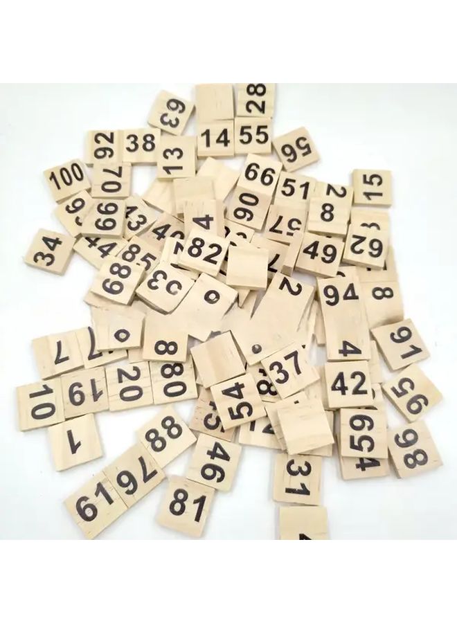 1 Set Wooden Block Puzzle Game Digital Square Blocks Industrial Party Games - Image 3