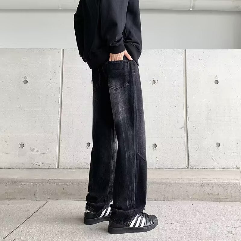 Unisex Classic Denim Jeans Loose Fit Daily Outdoor Wear - Image 3