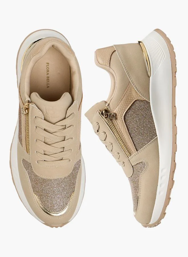 فلورا بيلا من شو إكسبرس سنيكرز نسائي لامع بأربطة