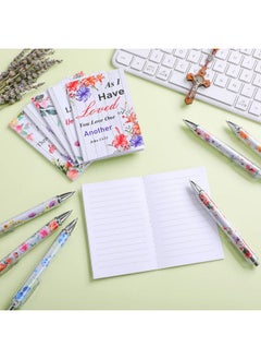 24 Pcs Christian Bulk Gifts For Women Bible Verse Pens Bible Notebooks Christian Gifts Set Scripture Ballpoint Pens Bible Quote Notepads Religious Notebooks Gifts For Women Men (Floral) - pzsku/Z3DFB665A13CEF5AFCB5FZ/45/_/1720520590/3bd1e5bb-f75b-4dae-88c1-693c8575a0d0