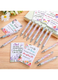 24 Pcs Christian Bulk Gifts For Women Bible Verse Pens Bible Notebooks Christian Gifts Set Scripture Ballpoint Pens Bible Quote Notepads Religious Notebooks Gifts For Women Men (Floral) - pzsku/Z3DFB665A13CEF5AFCB5FZ/45/_/1720520593/e0a7e819-54b1-4932-8dca-acf427e70fca