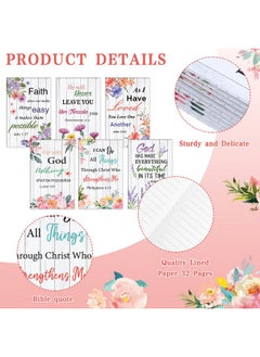 24 Pcs Christian Bulk Gifts For Women Bible Verse Pens Bible Notebooks Christian Gifts Set Scripture Ballpoint Pens Bible Quote Notepads Religious Notebooks Gifts For Women Men (Floral) - pzsku/Z3DFB665A13CEF5AFCB5FZ/45/_/1720520594/1d87c000-83df-4407-b542-7af065bc130e