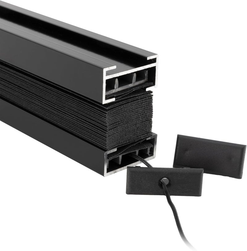 RecPro RV Pleated Shade Repair Kit | Day Night Window Shade Restringing Kit (Black) - Image 2