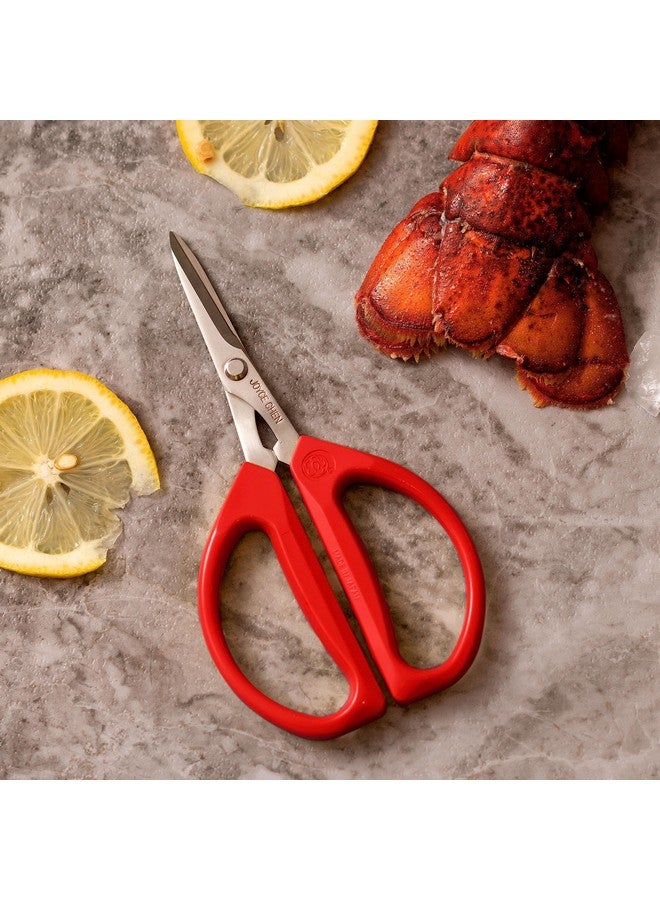 Joyce Chen Original Unlimited Kitchen Scissors All Purpose Kitchen Shears With Comfortable Handles, Red, 2 Pack - Image 2