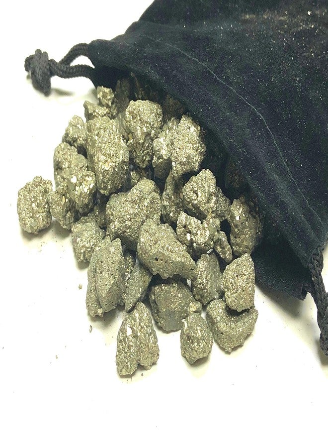 Zentron Crystal Collection: Natural Rough Pyrite Fools Gold 1/2" Pieces (1/2 Pound) - Image 2