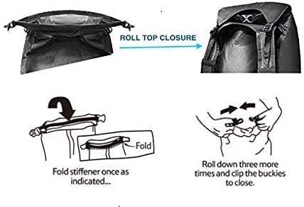 Outlander 100% Waterproof Hiking Backpack Lightweight Packable Travel Daypack(Black) - Image 3