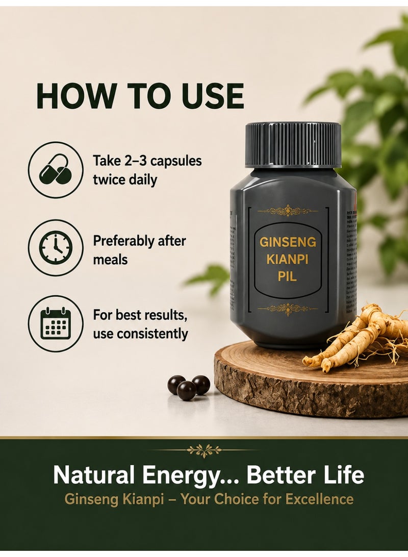 Ginseng Kianpi pill Ginseng Weight Gain Supplement, Herbal Energy Booster to Support Natural Body Enhancement - Image 5