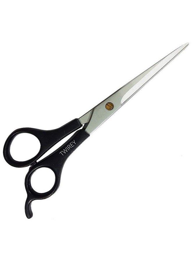 TWIREY Hair Cutting Scissor Professional For Salon Barber And Home Use For Men And Women Hair Cut Scissors (Black Handle) - Image 2