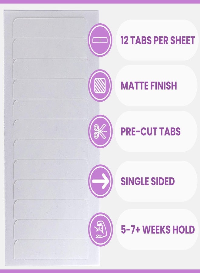 Big Kizzy Single Sided Ultra Stick Replacement Tape for Hair Extensions - 6-8+ Weeks of Wear - Strong Hold and Residue Free One Sided Tape for Extensions - 144 Tabs - Image 2