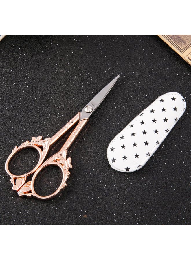 GLEXAL Rose Gold Crochet Scissors Kit with Cover - Comfortable Handles, Sharp Tips - Precision Scissors for Crafting, Sewing,embroidery - Image 3