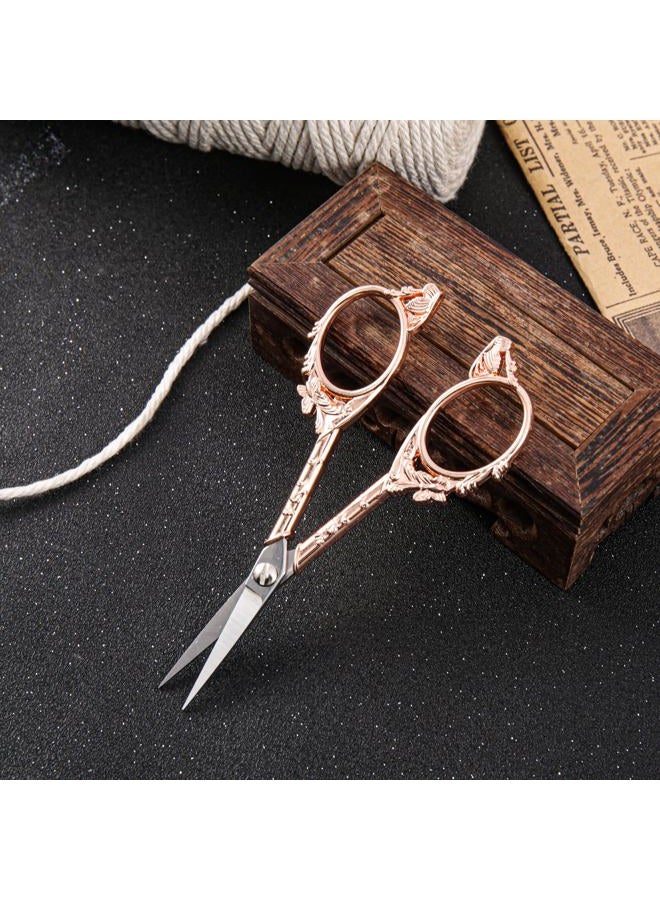 GLEXAL Rose Gold Crochet Scissors Kit with Cover - Comfortable Handles, Sharp Tips - Precision Scissors for Crafting, Sewing,embroidery - Image 4