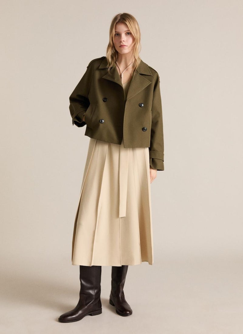 MANGO Lapels Double-Breasted Jacket  - Image 1