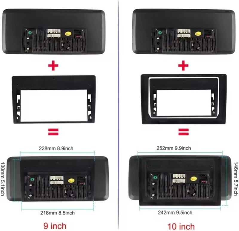 Vierex 12.3 Inch Car Stereo 12.3 inch Android Screen Suitable Both 9"/10" Size With Apple Carplay Android Auto Wireless WiFi DSP FM&AM BT AHD Camera Included Fast Interface (4+32GB Carplay Trapezoidal) - Image 5