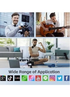 Tx 3-in-1 Wireless Lavalier Microphone F11-2 for Live Video Recording High-Quality Lapel Mic for Smartphone, Camera & Computer, Clear Audio for Vlogging, Interviews, and Content Creation  - Image 3