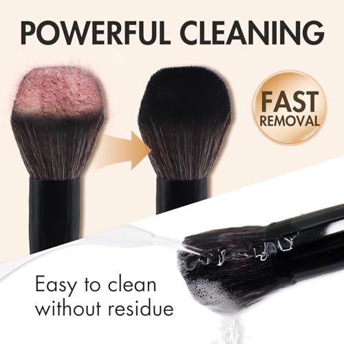 Embagol Makeup Brush Cleaner Solid Brush & Sponge Soap With Silicone Cleaning Pad, Vegan, Deep Cleaning, No Residue(100g/3.53oz) - Image 2
