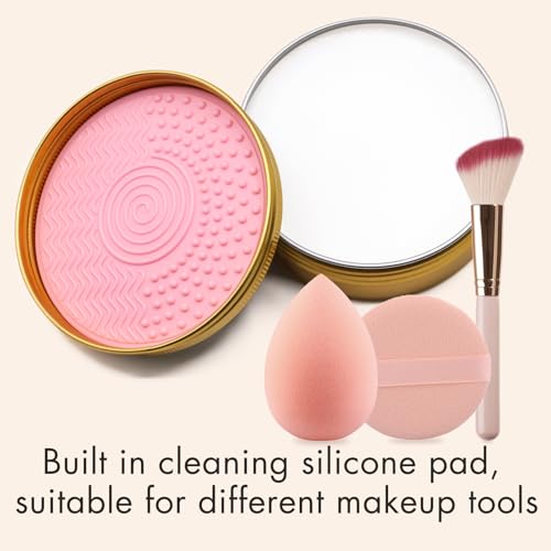 Embagol Makeup Brush Cleaner Solid Brush & Sponge Soap With Silicone Cleaning Pad, Vegan, Deep Cleaning, No Residue(100g/3.53oz) - Image 5