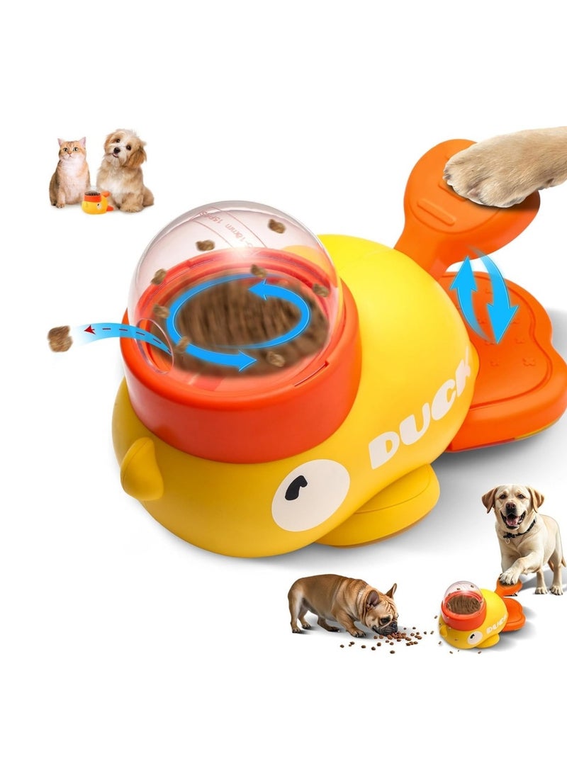 Duck-Shaped Interactive Slow Feeder, 2-in-1 Pet Intelligence Toy, Dog  Cat Treat Dispenser, Slows Eating Speed, Prevents Bloating and Swallowing Discomfort - Image 1