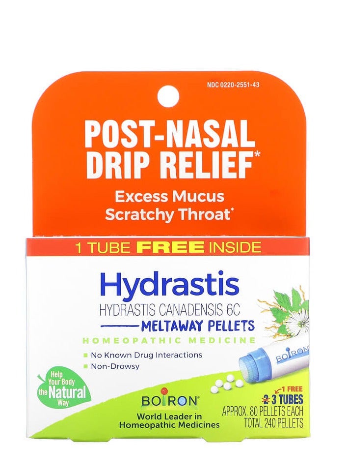 بويرون حبيبات هيدراستيس ميلتواي، 3 أنابيب، 80 حبيبة في كل منها