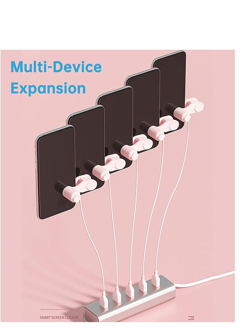 SYOSI - Auto-clicker Device for Mobile Phone and Tablet Computer Screen Simulated Finger Clicking USB Simulator Gaming Shopping Giving a Like in Tiktok Lightning Deal Live Broadcasts (Pink) - Image 1