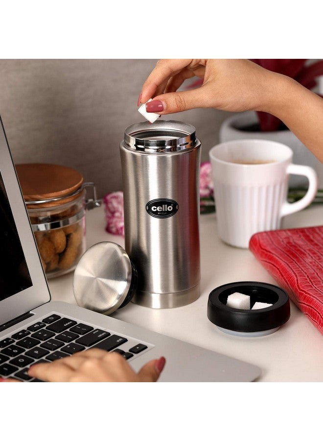 Cello My Cup Stainless Steel Water Bottle | Leak-Proof Cap & Wide Mouth Opening | Thermo Steel Technology | Ideal For Gym Or Various Outdoor Activities Like Hiking, Trekking | 500Ml- Silver - Image 3