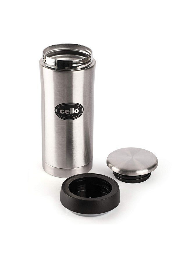 Cello My Cup Stainless Steel Water Bottle | Leak-Proof Cap & Wide Mouth Opening | Thermo Steel Technology | Ideal For Gym Or Various Outdoor Activities Like Hiking, Trekking | 500Ml- Silver - Image 5