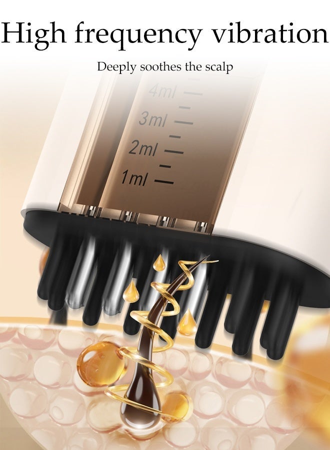 DUNISO 2 in 1 Electric Scalp Massager and Hair Oil Applicator,Scalp Applicator,Fillable Dispenser,Waterproof and Rechargeable,Easy to Grasp and Carry,for Hair Treatment Growth - Image 3