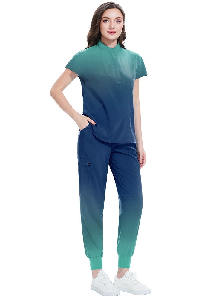 KUYING New V-neck Split Style Medical Work Uniform  - Image 1