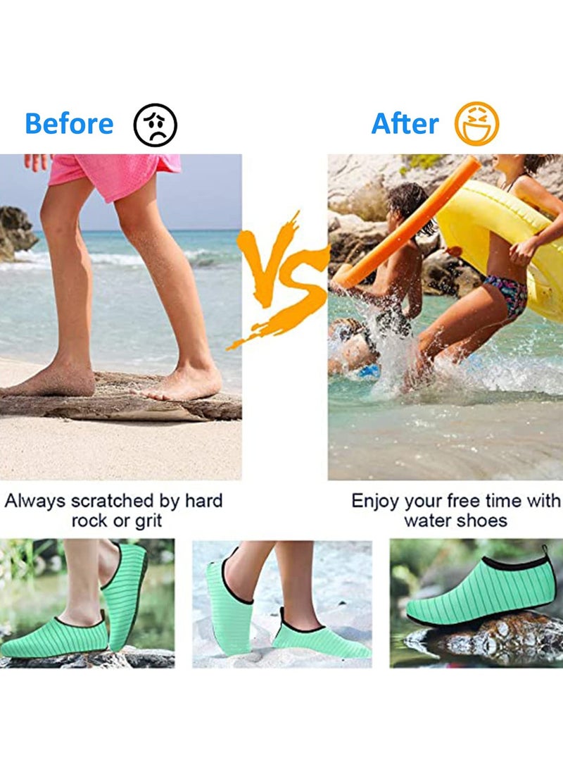 TAPIT Water Shoes Womens Mens Beach Shoes Quick-Dry Barefoot Aqua Shoes Socks Snorkeling Shoes Water Socks for Outdoor Beach Swim Surf Walking Yoga (B)  - Image 4