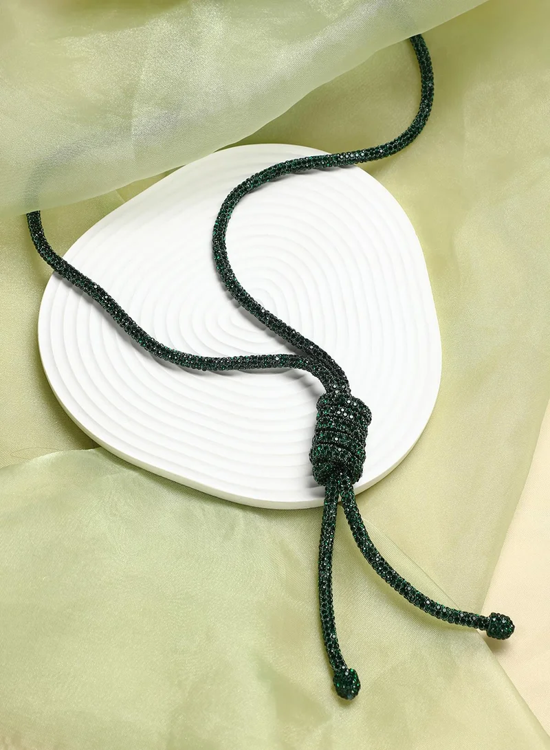 SOHI Jingle Sautoir Stones Studded Artificial Necklace Jewellery