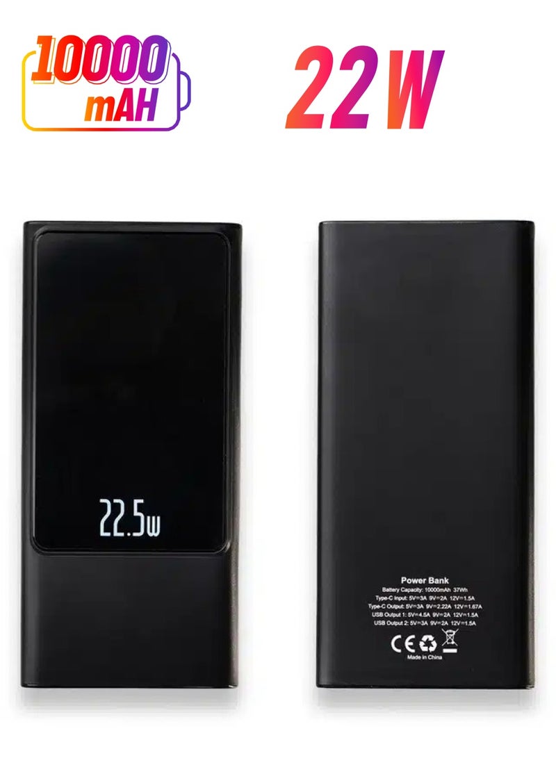 باور بانك باور جوج مع شحن سريع بقوة 22 وات 10000 مللي أمبير
