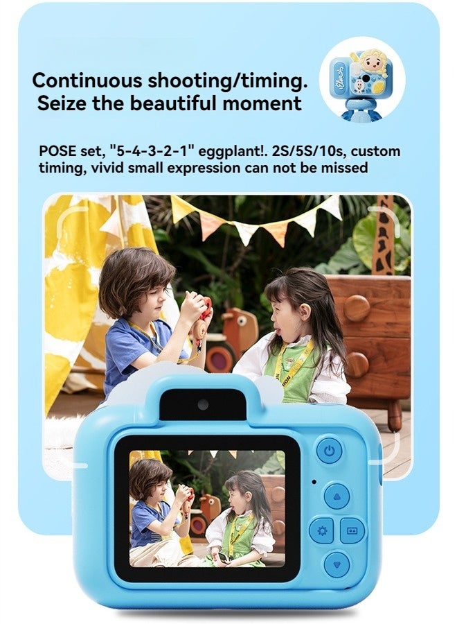 Beauenty Kids Camera, Toy camera, Kids Video Camera with Flip-up Lens, Girls Toys, 1080P HD Digital Camera for Selfie & Video, Christmas Birthday Gift Ideas for 3 4 5 6 7 8 9 10 11 12 Year Old Kid. - Image 5