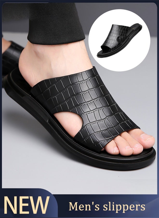 Men's Crocodile Leather Slippers  - Image 1