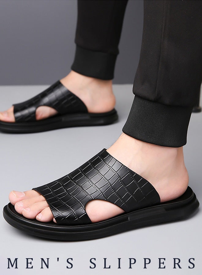 Men's Crocodile Leather Slippers  - Image 3