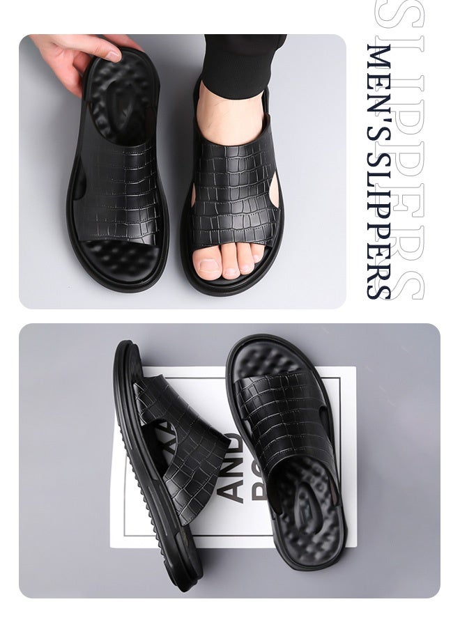 Men's Crocodile Leather Slippers  - Image 4