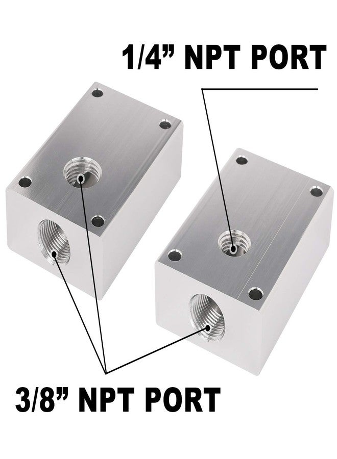 Hromee Compressed Air Outlet Kit for 1/2-Inch Tubing System with 1/4-Inch NPT Outlet Port, Air Push To Connect Outlet Block Set with Elbow NPT Straight and Universal Coupler - Image 2
