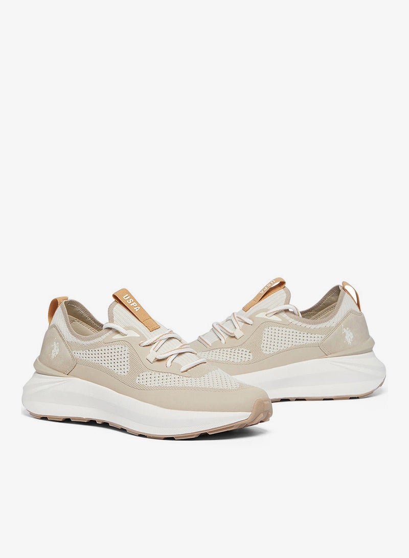 U.S. Polo Assn. Women's Beige Low-Top Ultra-Light Shoe Shoes - Your All-Day Friend Who Really Cares for Your Feet, from Morning Jogs to Late-Night Strolls! - Image 3